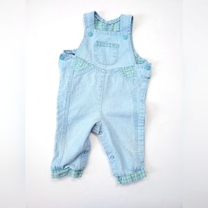 Vintage Healthtex Light Wash Denim Overalls Jumpsuit 9 Months